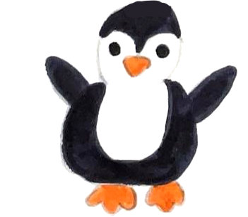 Zeichnung eines Pinguins