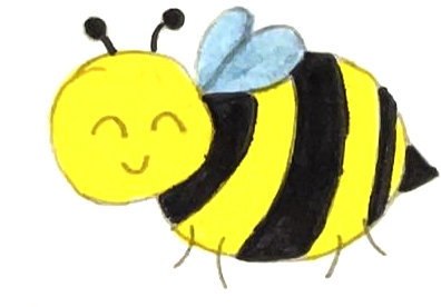 Zeichnung einer Biene